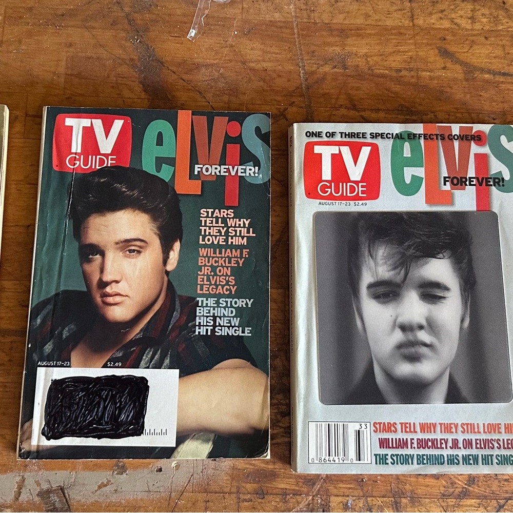 Elvis TV Guide Magazines and a Readers Digest Featuring Elvis.